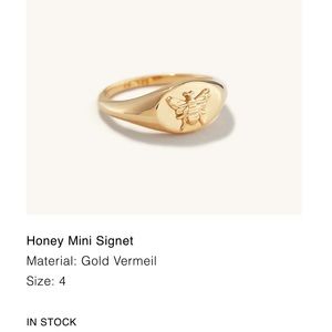 Mejuri Honey Mini Signet